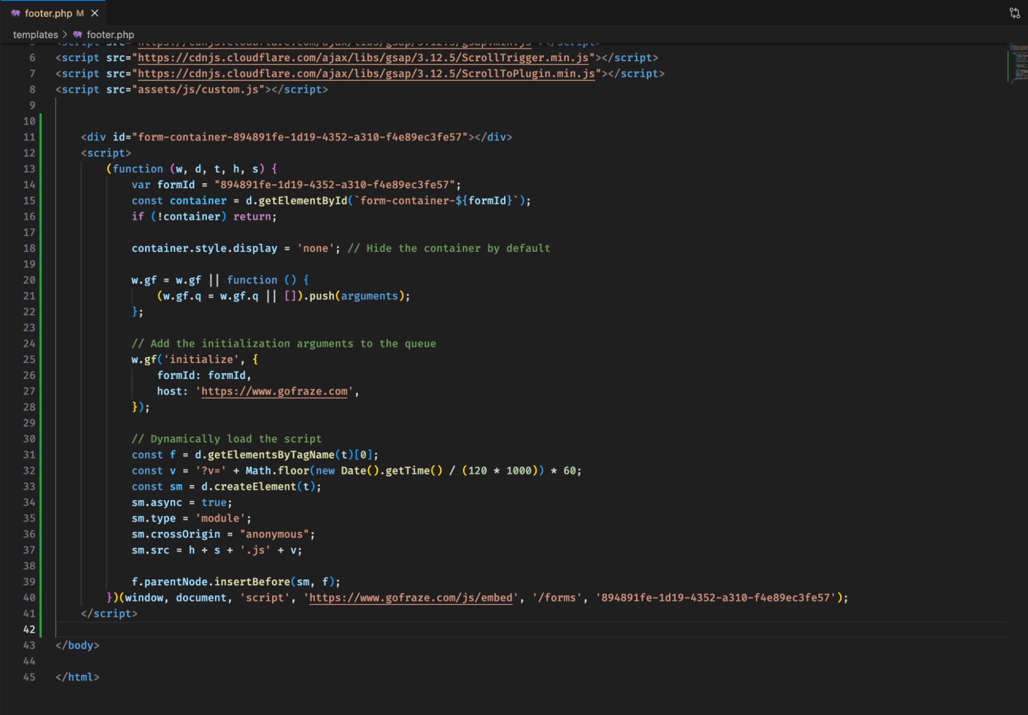 Gofraze login page